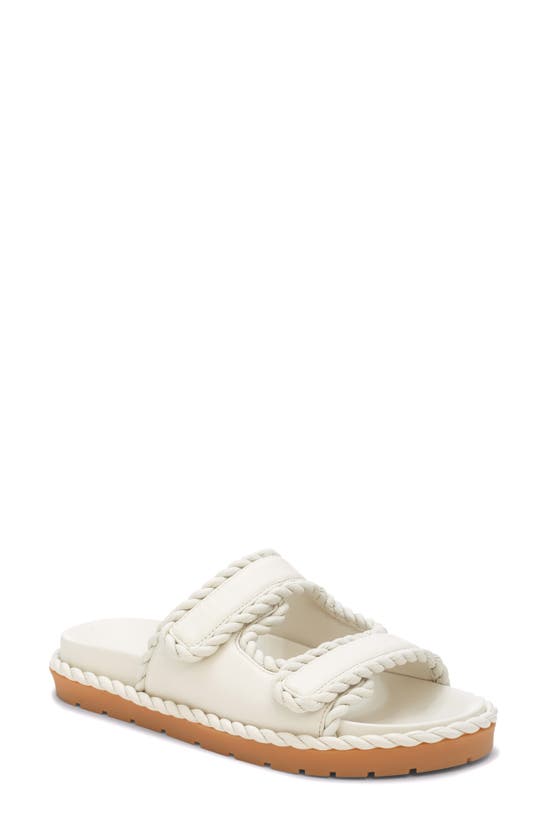 Shop Bottega Veneta Jack Slide Sandal In String