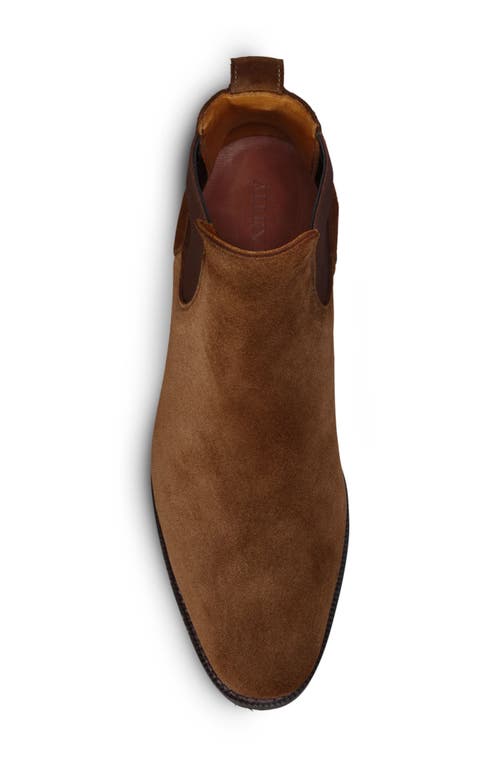 Allen Edmonds Liverpool Chelsea Boot In Polo Brown Suede