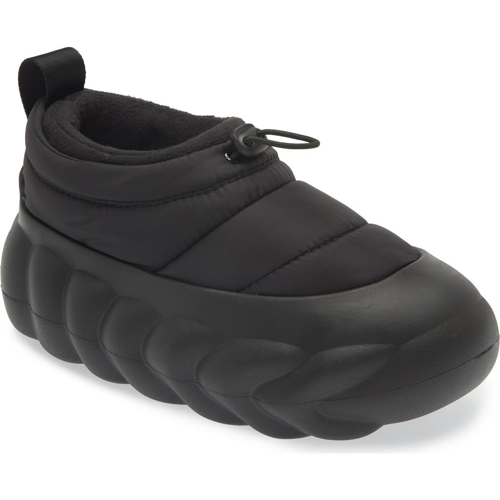Crocs Overpuff Shorty Clog In Black/black