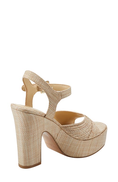 Marc Fisher Ltd Women's Starla Block Heel Dress Sandals In Medium Natural 101