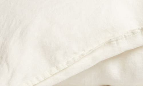 Pom Pom At Home Parker Linen Duvet Cover & Shams Set In White