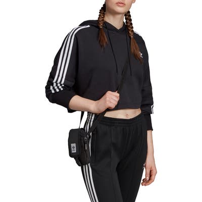 Adidas Originals Crop Hoodie, Black
