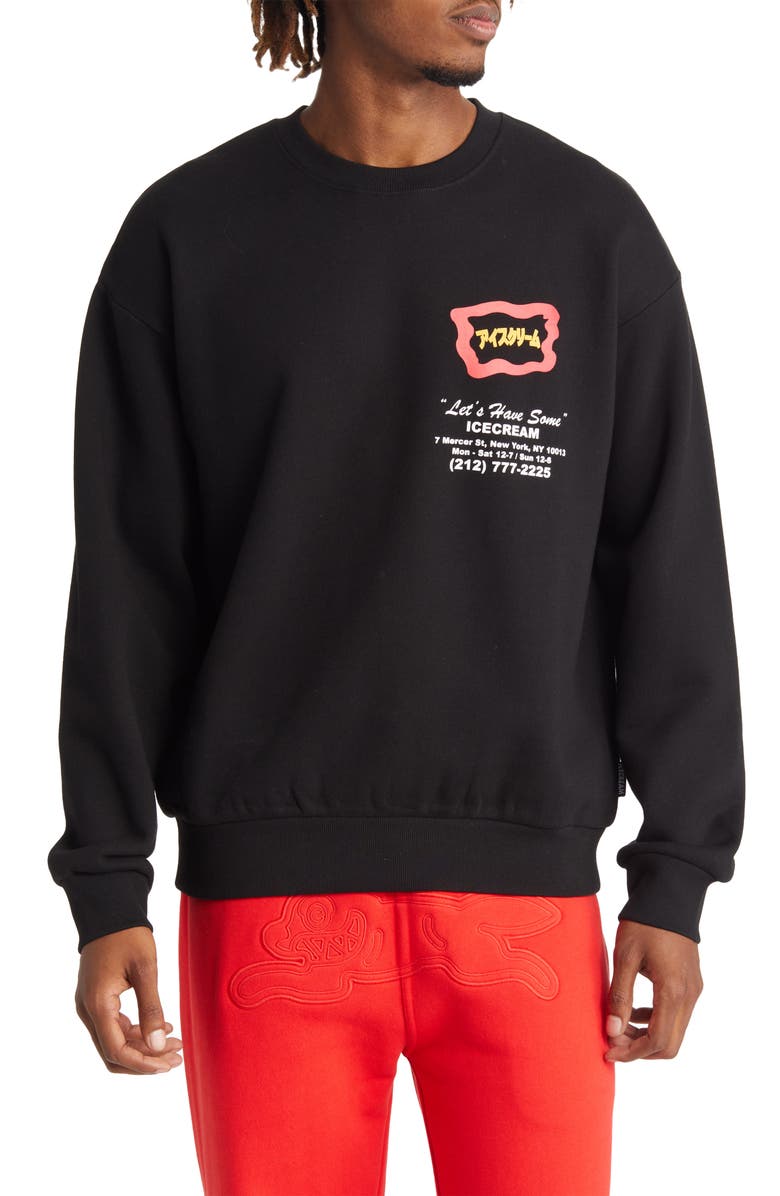 ICECREAM Men's Storefront Cotton Graphic Sweatshirt, Main, color, 