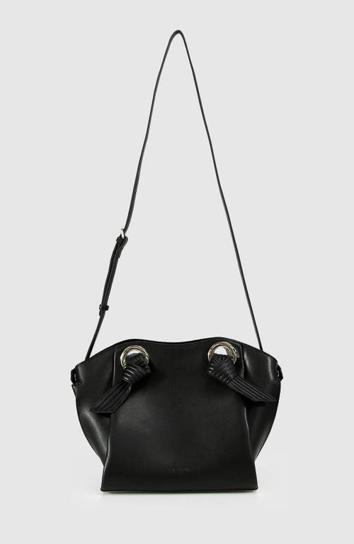 Shop Belle & Bloom Heart Of Gold Leather Shoulder Bag In Black