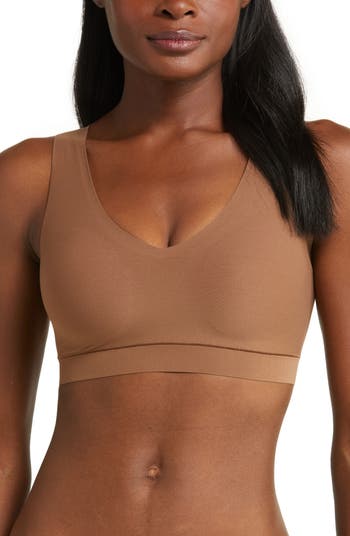 Buy Chantelle Soft Stretch Seamless V-Neck Padded Crop Top Bralette from  Next Spain