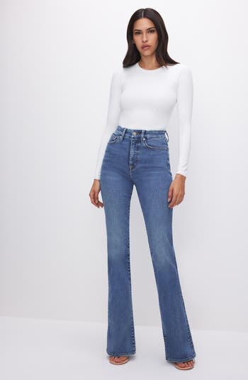 Good American Always Fits Good Classic High Waist Bootcut Jeans | Nordstrom