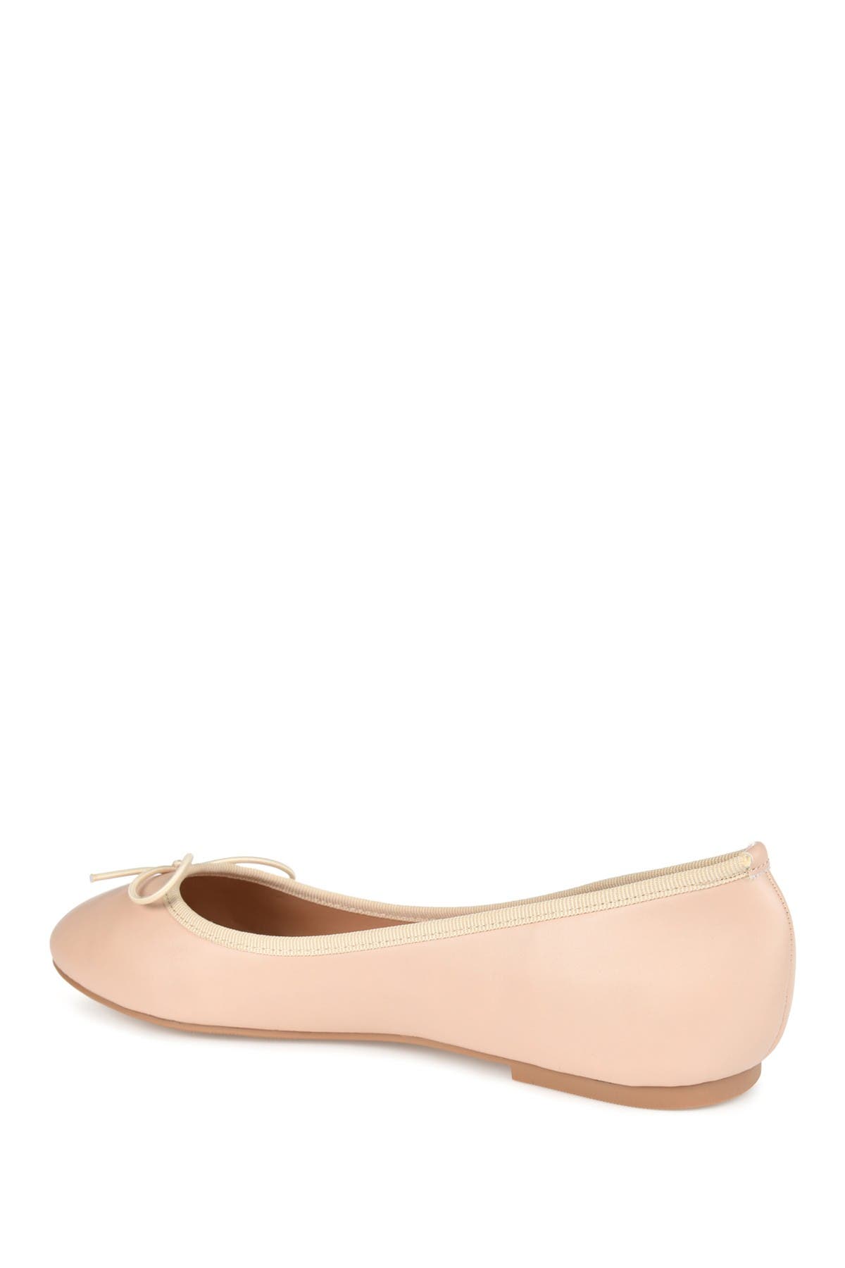 Journee Collection Vika Bow Flat In Light/pastel Pink