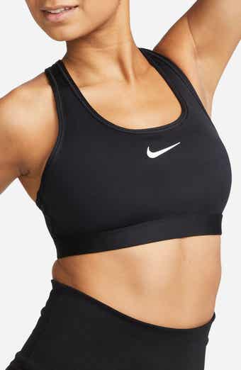 Nike FE/NOM Flyknit High-Support Non-Padded Sports Bra Black Gray Size  Small