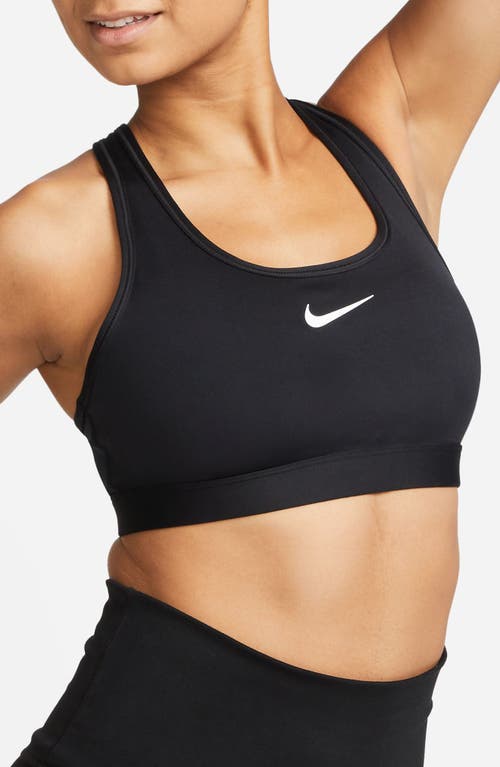 Nike Dri-fit Padded Sports Bra In Black/white