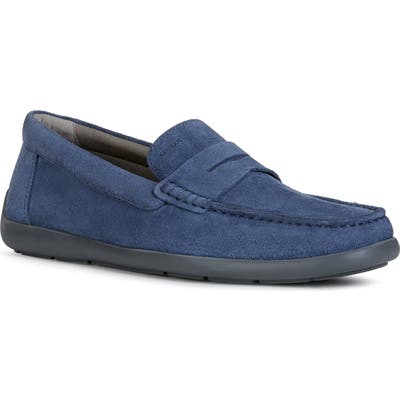 Geox Devan 1 Driving Shoe, US / 44EU - Blue