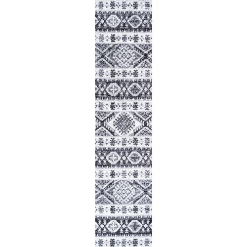 Jonathan Y Sura Modern Kilim Geometric Area Rug In Gray/anthracite