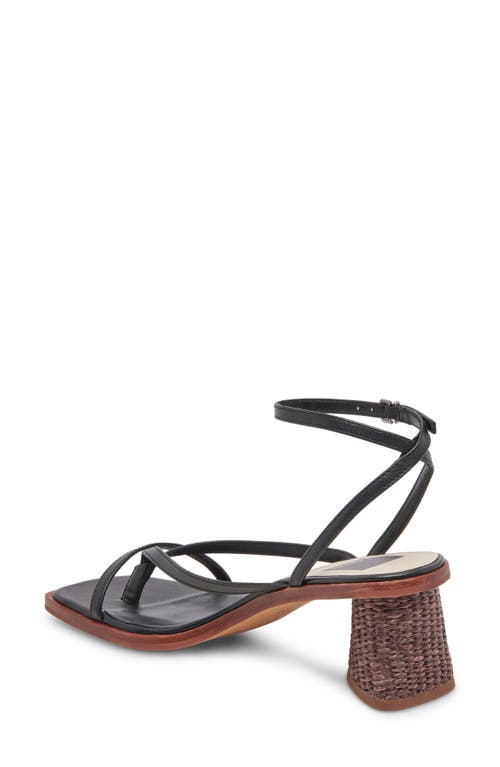 Dolce Vita Banita Ankle Strap Sandal In Black Leather