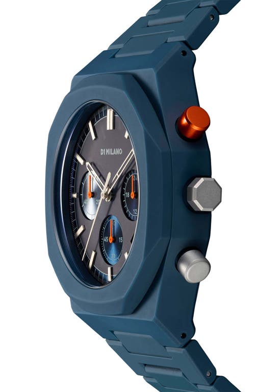 D1 Milano Polychrono Bracelet Watch, 40.5mm In Blue