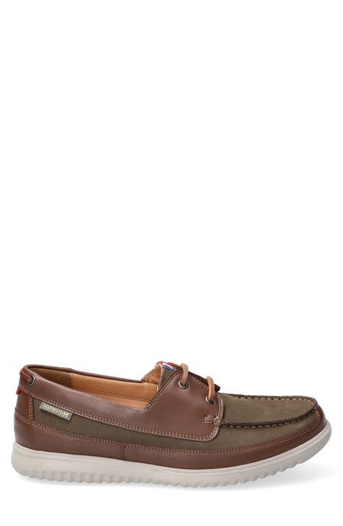 Shop Mephisto Trevis Boat Shoe In Loden