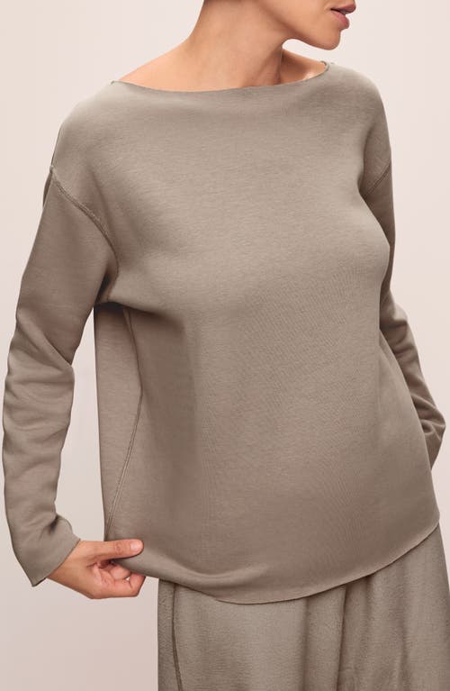 EBERJEY EBERJEY REVERSIBLE FLEECE LOUNGE TOP 