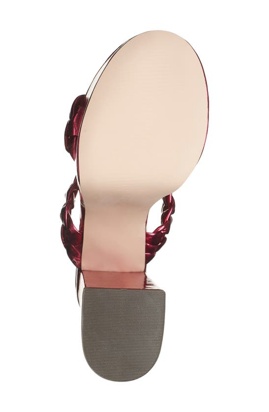 Shop Chase & Chloe Traci Platform Sandal In Fuchsia Metallic