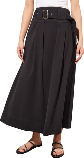 Belted a line midi skirt hotsell