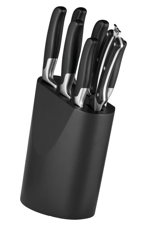 Shop Berghoff International Essential 8-piece Knife Block Set In Black