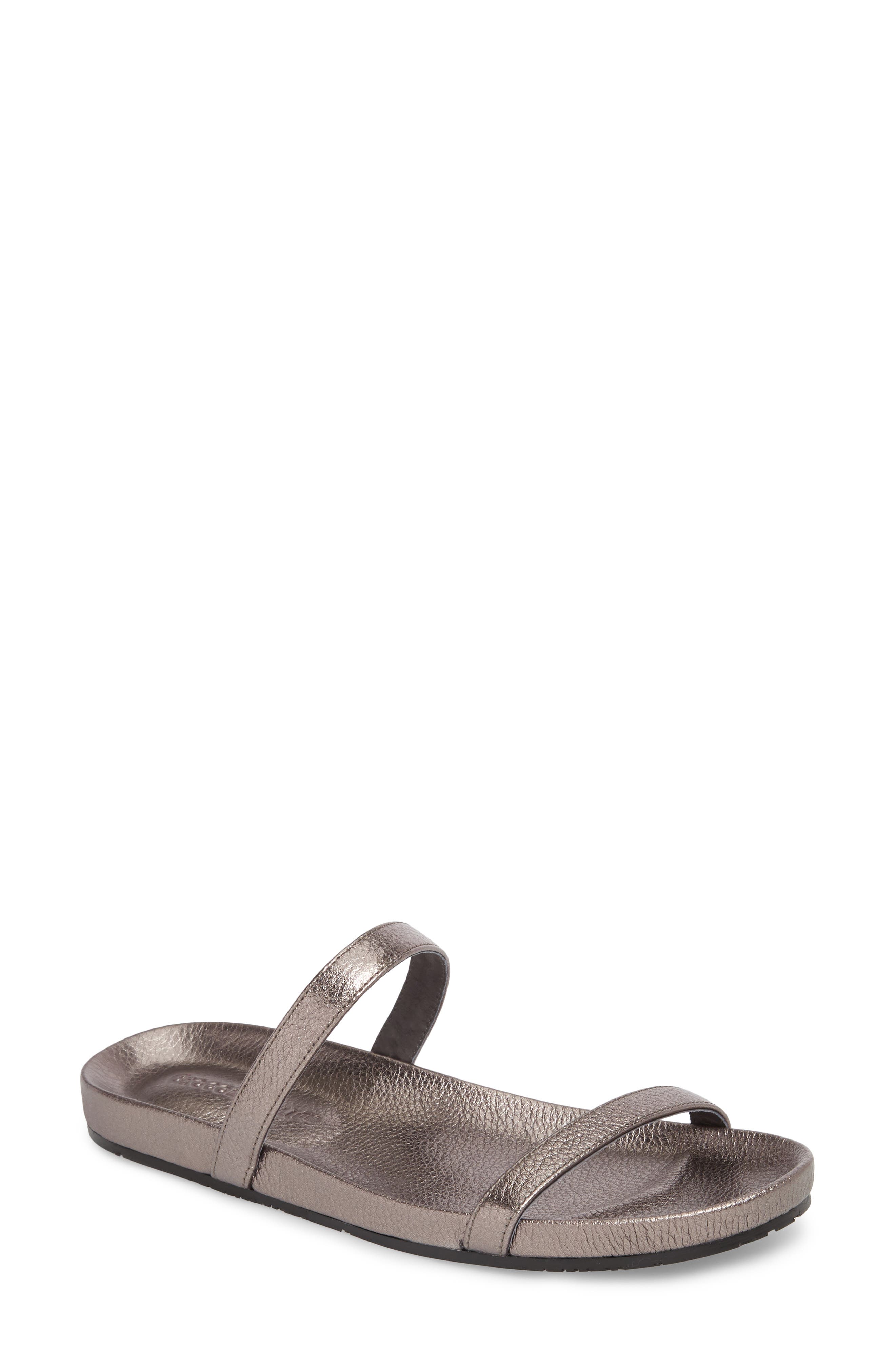 Chocolat Blu Yale Two-Strap Sandal, Metallic