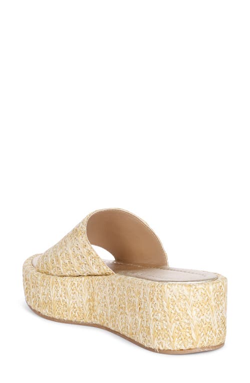 Saint G Betta Platform Wedge Slide Sandal In Natural