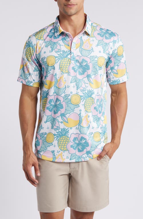 SWANNIES SWANNIES KIBBY TROPICAL PRINT GOLF POLO 