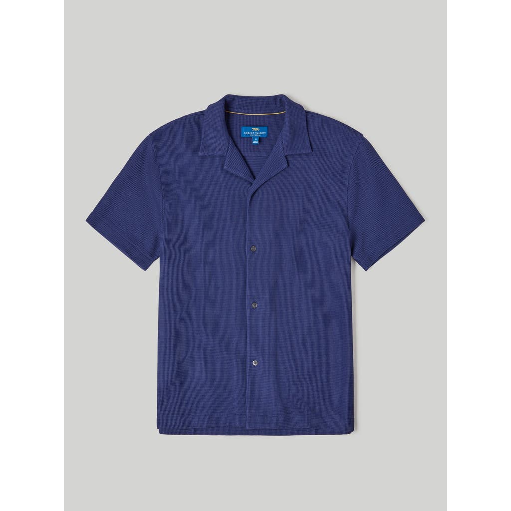 ROBERT TALBOTT ROBERT TALBOTT WILLIAMS WAFFLE KNIT CAMP SHIRT