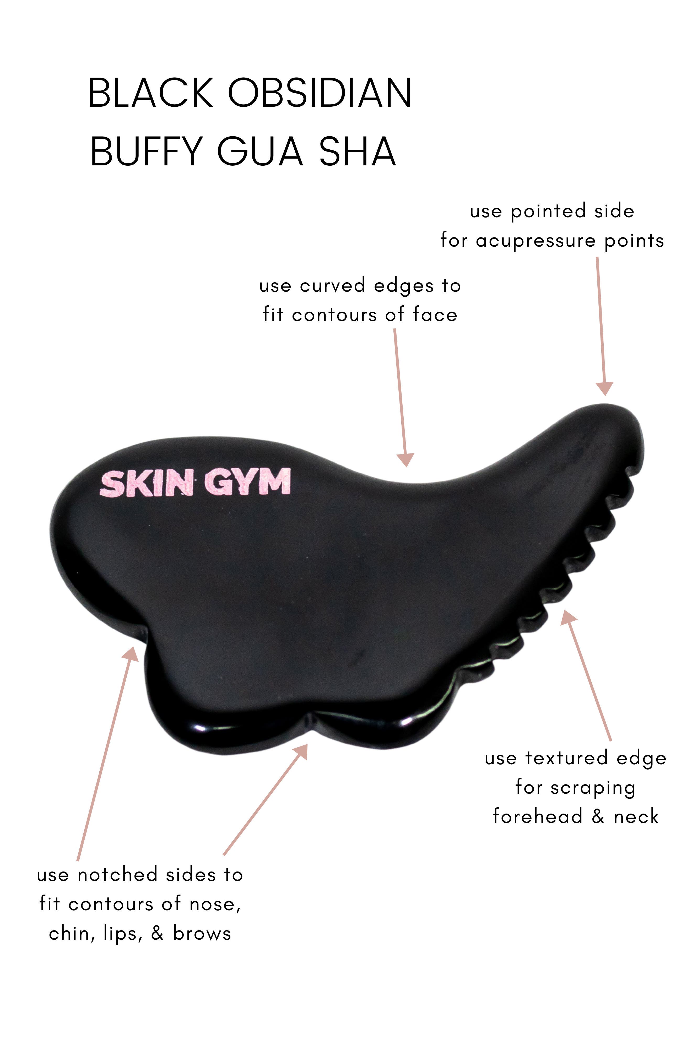 Skin Gym Black Obsidian Buffy Gua Sha Tool Nordstrom