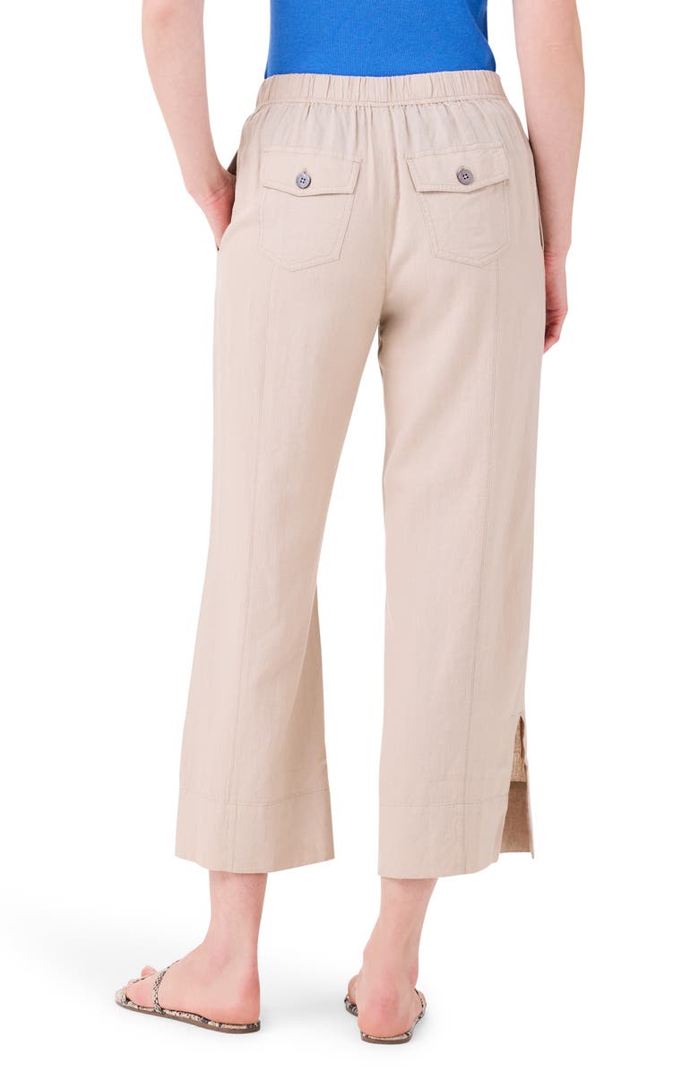 NIC+ZOE Rumba Organic Linen Blend Crop Wide Leg Pants | Nordstrom