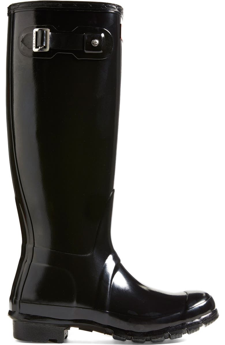 Hunter Original High Gloss Waterproof Boot, Alternate, color, 