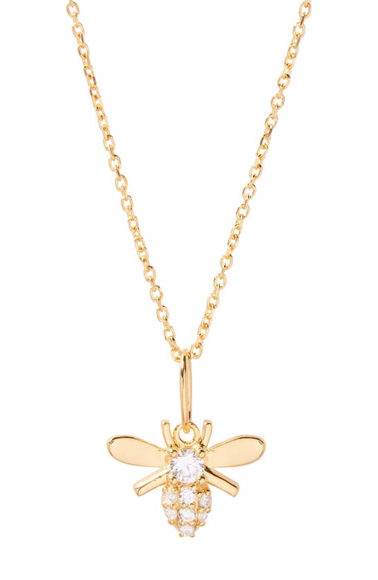 Shop Brook & York Brook And York Adeline Bee Pendant Necklace In Gold
