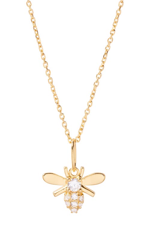 Adeline Bee Pendant Necklace in Gold
