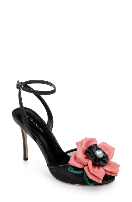 England Ankle Strap Sandal in Black Leather