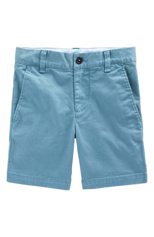 Mini Boden Kids' Authentic Wash Stretch Chino Shorts in Dusk Blue