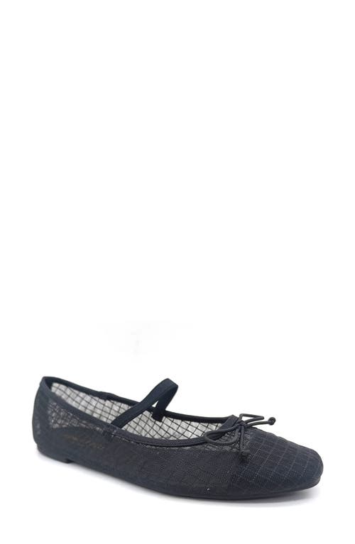 Kenneth Cole Myra Mesh Ballet Flat In Black Mesh