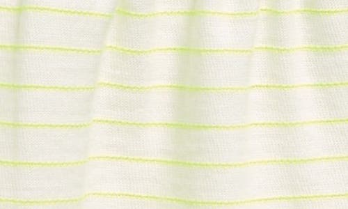 Shop Tucker + Tate Racerback Knit Dress In Yellow Neon- White Stripe