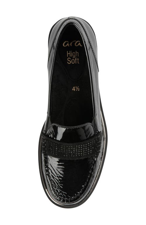 Ara Daffodil Moc Toe Loafer In Black