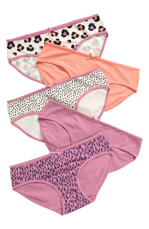 Nordstrom Kids' Assorted 5-pack Hipster Briefs In Multi