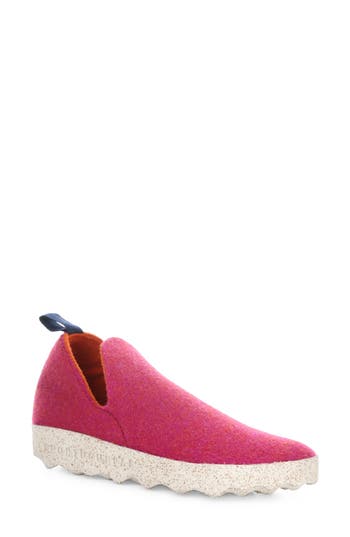 Asportuguesas By Fly London City Sneaker In 063 Fuchsia Tweed/felt