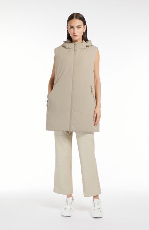 Shop Max Mara Leisure Stampa Hooded Vest In Turtledove