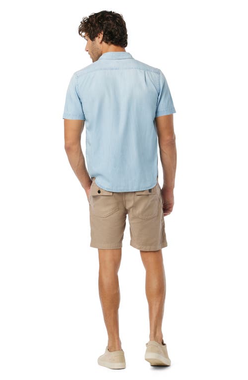 Joe's Howard Stretch Short Sleeve Button-up Shirt In Cold Dye Chambray