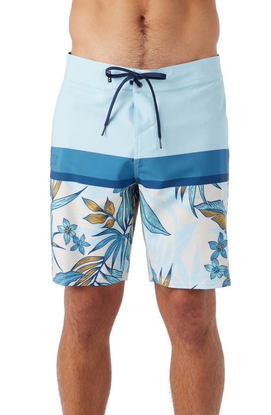 Shop O'neill Hyperfreak Heat Block Swim Trunks In Sky Blue