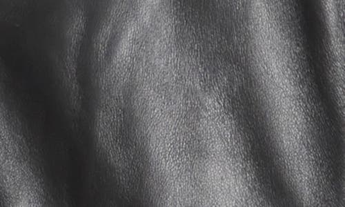 Karl Lagerfeld Paris Leather Moto Jacket In Black