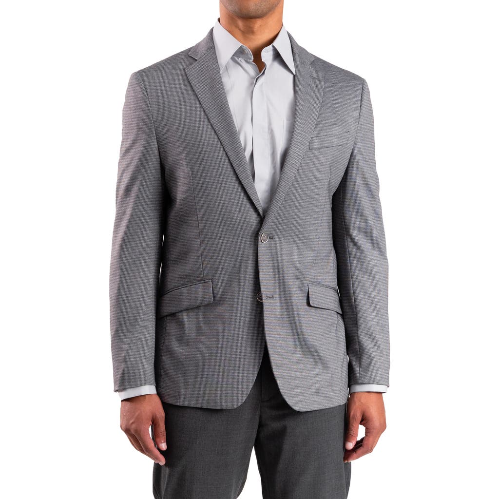 Savile Row Co Tic Knit Sport Coat In Grey