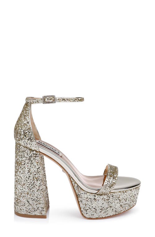 BADGLEY MISCHKA BADGLEY MISCHKA COLLECTION PARTY ANKLE STRAP PLATFORM SANDAL