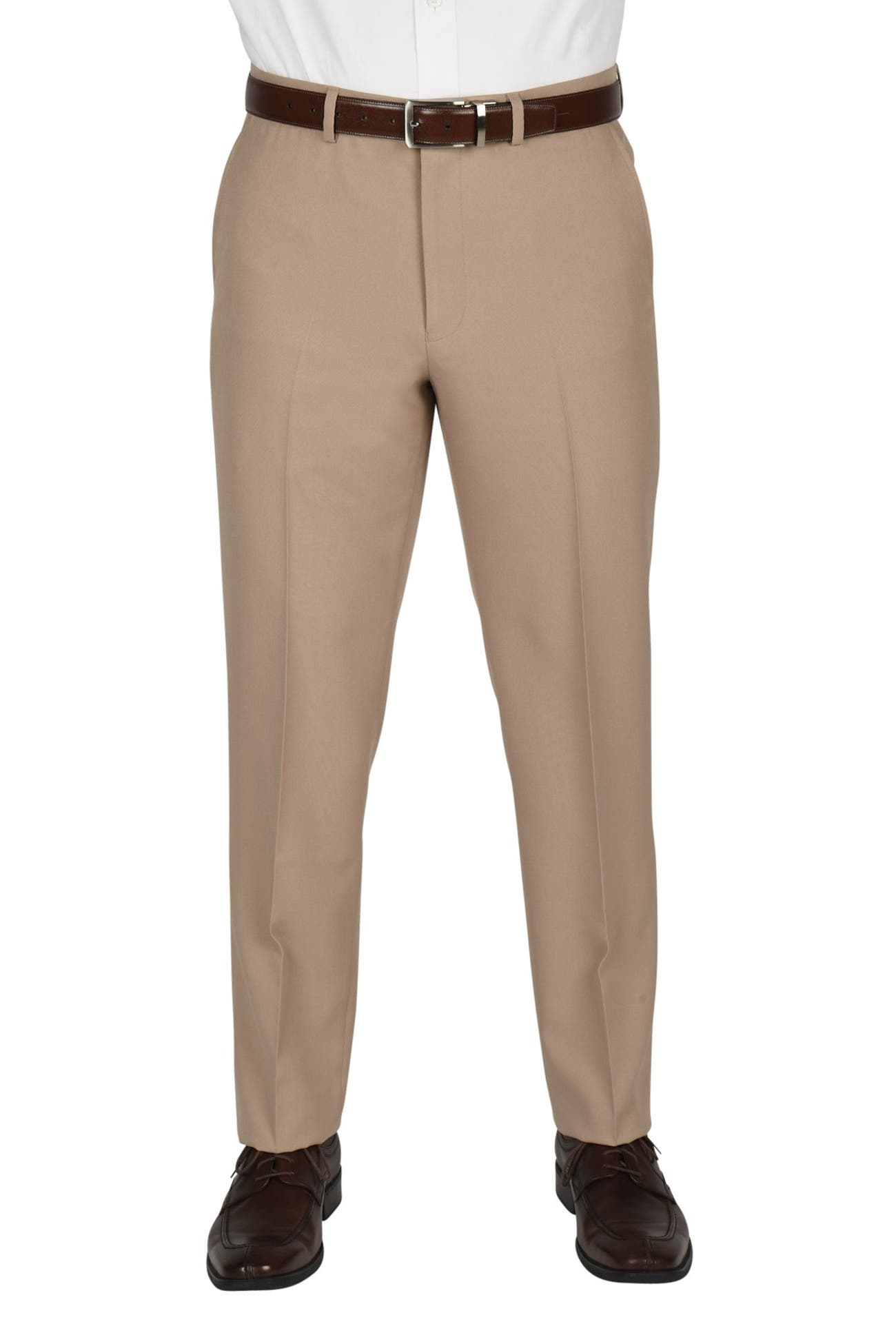 Dockers | Solid Flat Front Stretch Waistband Slim Fit Dress Pants - 30 ...