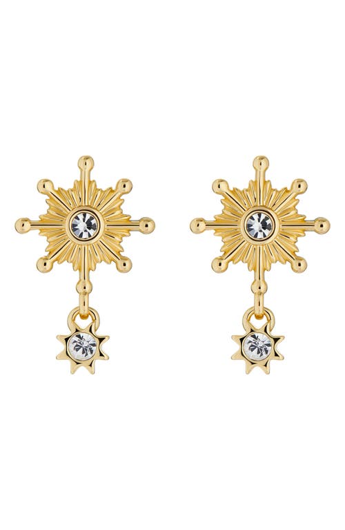 Ted Baker London Celtis Celestial Cubic Zirconia Star Drop Earrings in Gold Tone/Clear Crystal at Nordstrom
