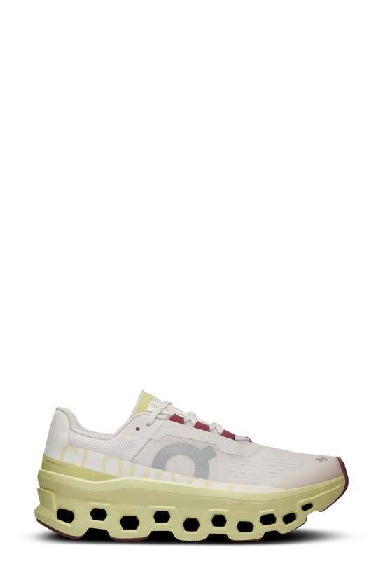 On Cloudmster Sneaker In Frost/ Acacia