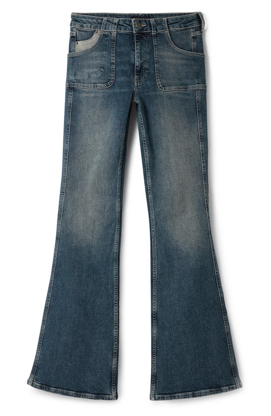 Desigual Danis Flare Jeans In Blue