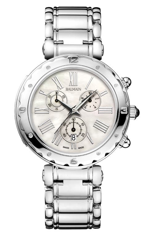 Mother-of-Pearl Chronograph Bracelet Watch