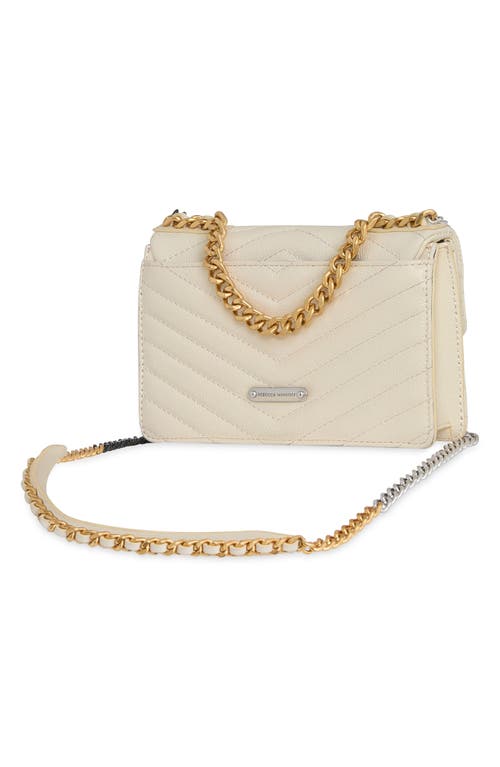 Shop Rebecca Minkoff Mini Edie Quilted Leather Crossbody Bag In Chantilly